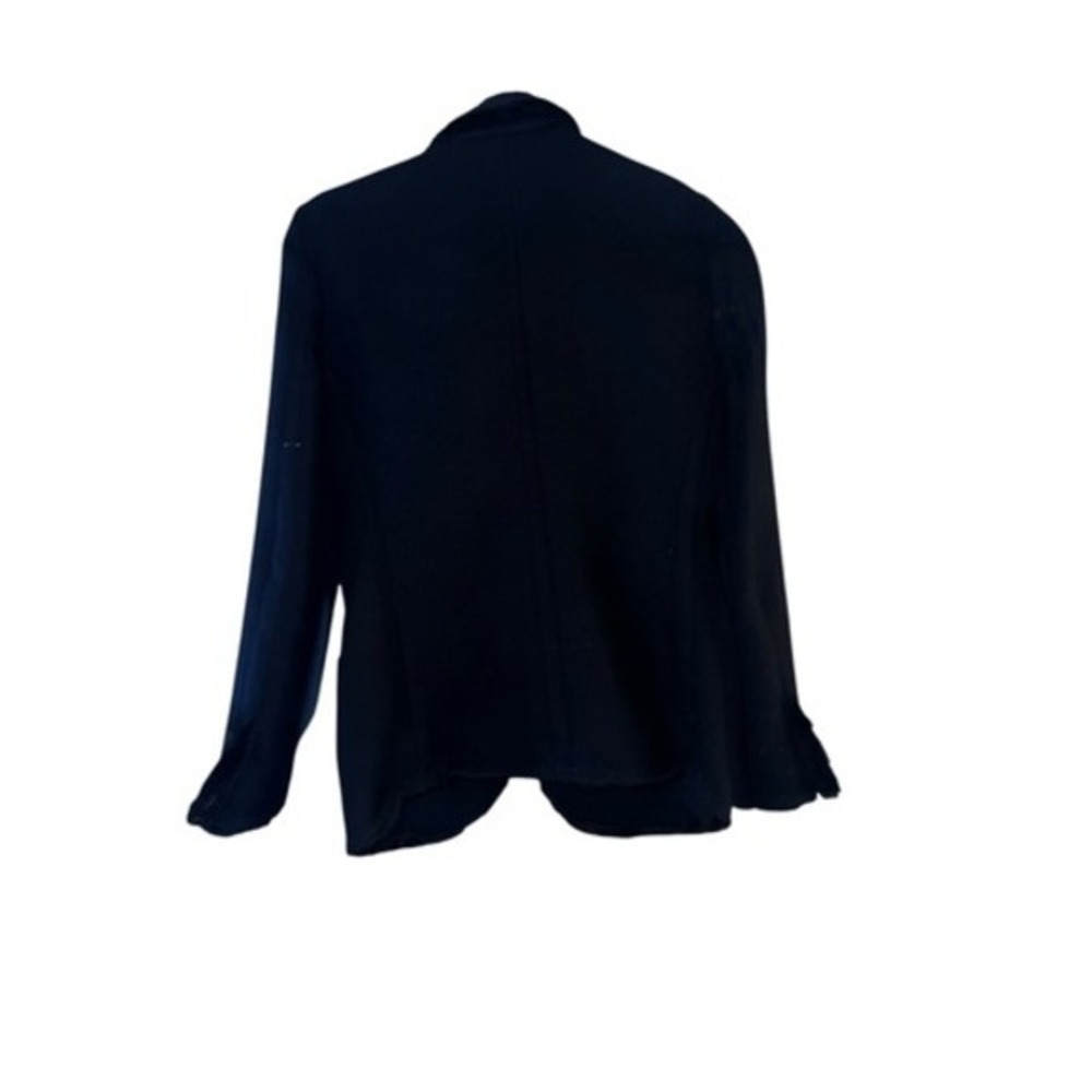 Prada blazer black sz 40 Long Sleeve Office Siren Secretary Minimalist Emo - Picture 2 of 12